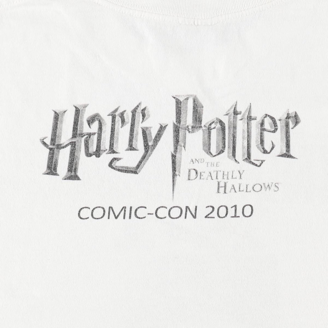 ALSTYLE Harry Potter and the Deathly Hallows Movie T-Shirt (Men's Size M) cotton white type Vintage Second Hand