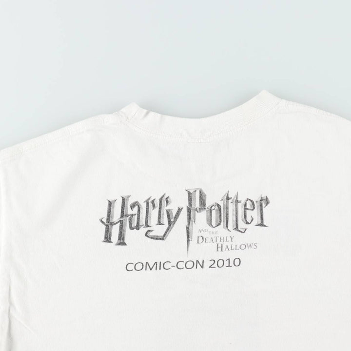 ALSTYLE Harry Potter and the Deathly Hallows Movie T-Shirt (Men's Size M) cotton white type Vintage Second Hand