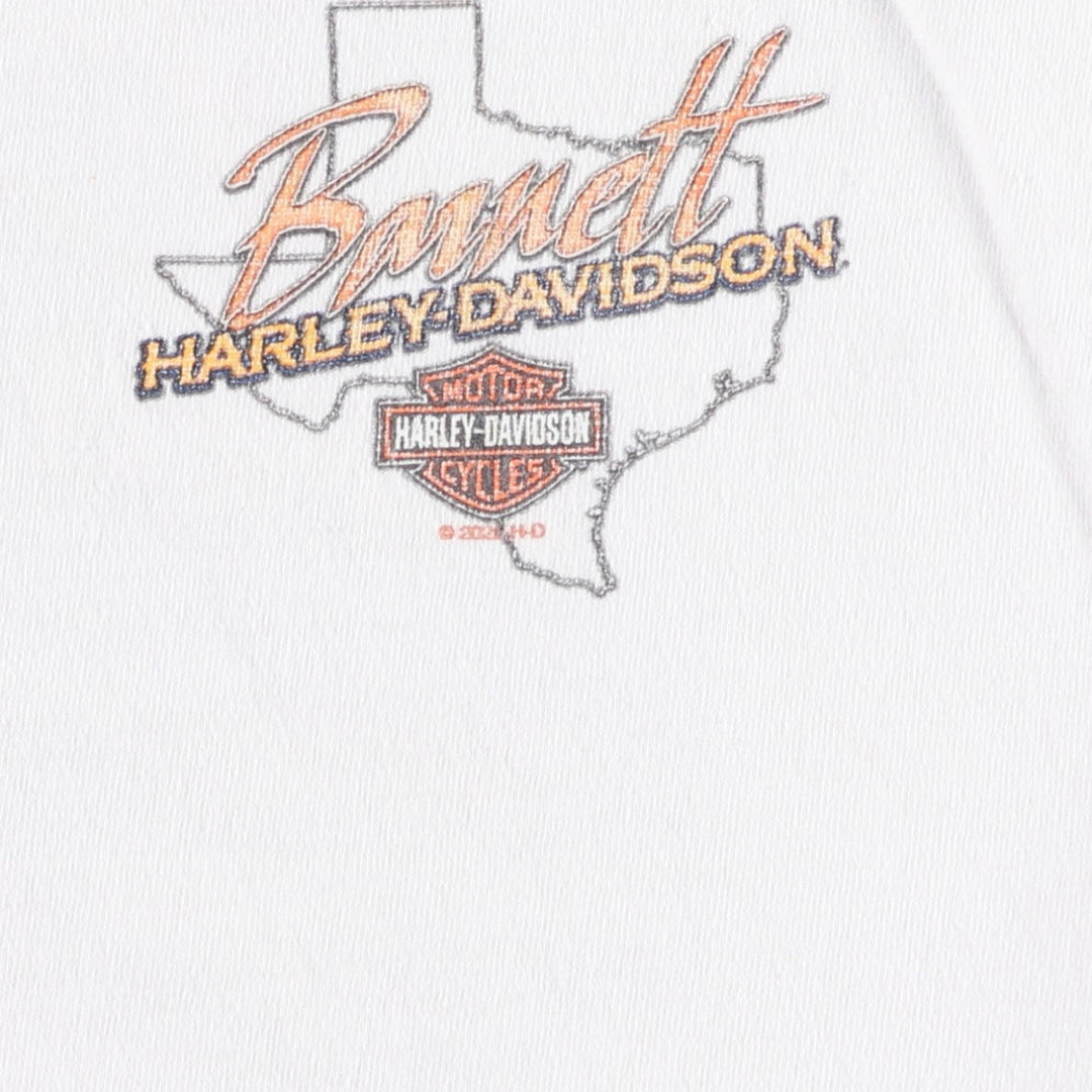 Harley-Davidson Motorcycle Bike T-shirt, Men's Size L cotton white type Vintage Second Hand