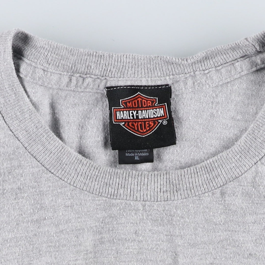 Harley-Davidson Motorcycle Bike T-shirt, Men's XL size cotton gray type Vintage Second Hand