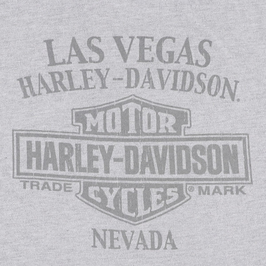 Harley-Davidson Motorcycle Bike T-shirt, Men's XL size cotton gray type Vintage Second Hand