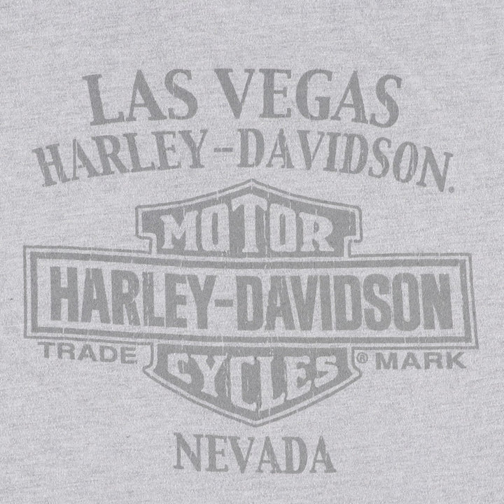 Harley-Davidson Motorcycle Bike T-shirt, Men's XL size cotton gray type Vintage Second Hand