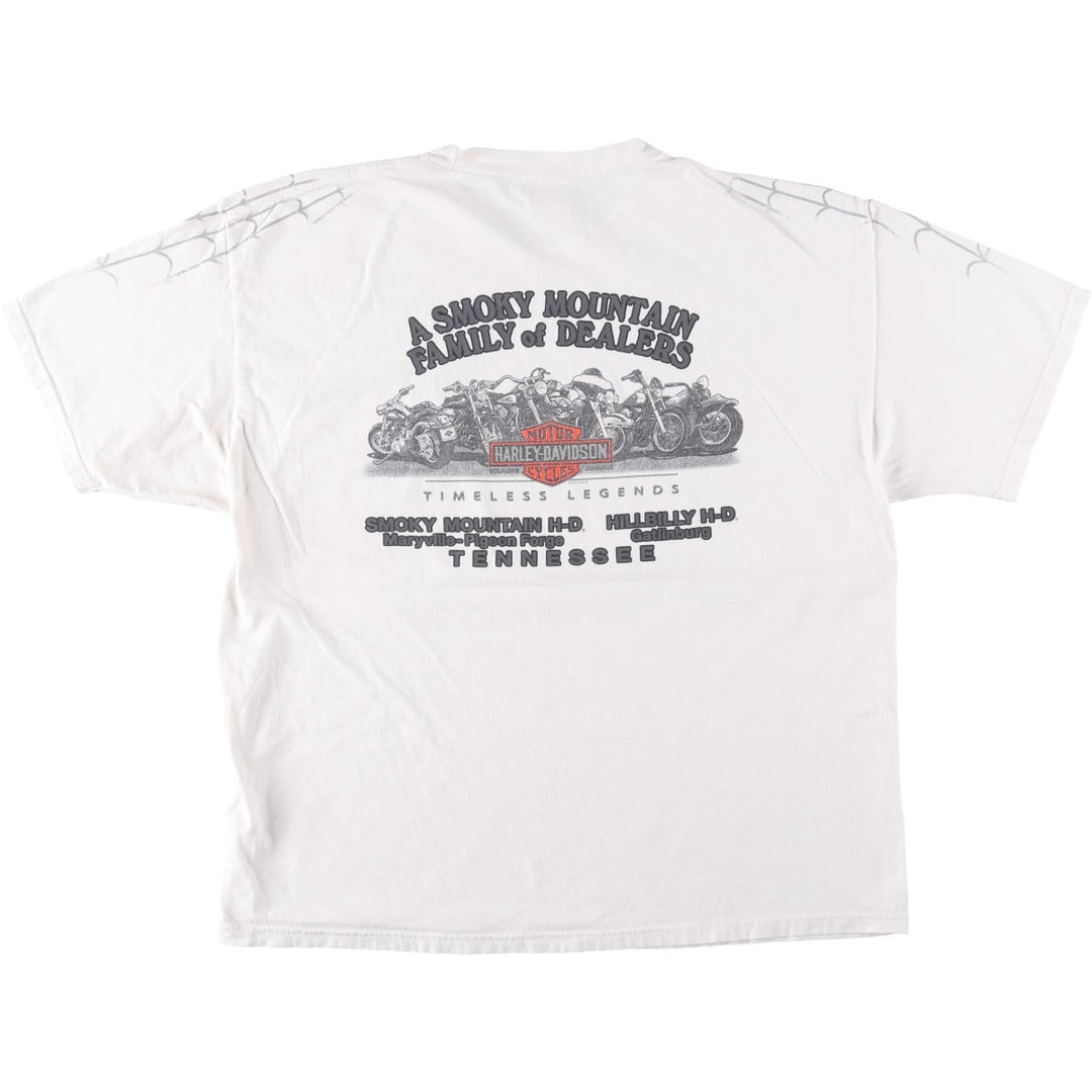 Harley-Davidson Motorcycle Bike T-shirt, Men's XL size cotton white type Vintage Second Hand