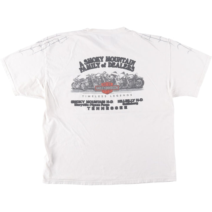 Harley-Davidson Motorcycle Bike T-shirt, Men's XL size cotton white type Vintage Second Hand