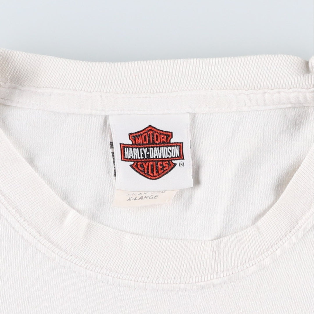 Harley-Davidson Motorcycle Bike T-shirt, Men's XL size cotton white type Vintage Second Hand