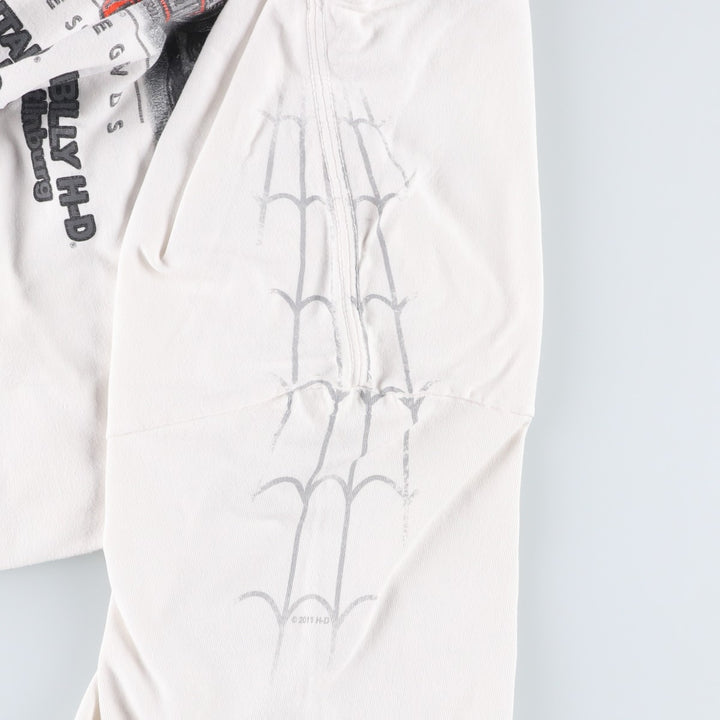 Harley-Davidson Motorcycle Bike T-shirt, Men's XL size cotton white type Vintage Second Hand