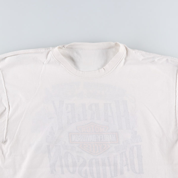 Harley-Davidson Motorcycle Bike T-shirt, Men's XL size cotton white type Vintage Second Hand