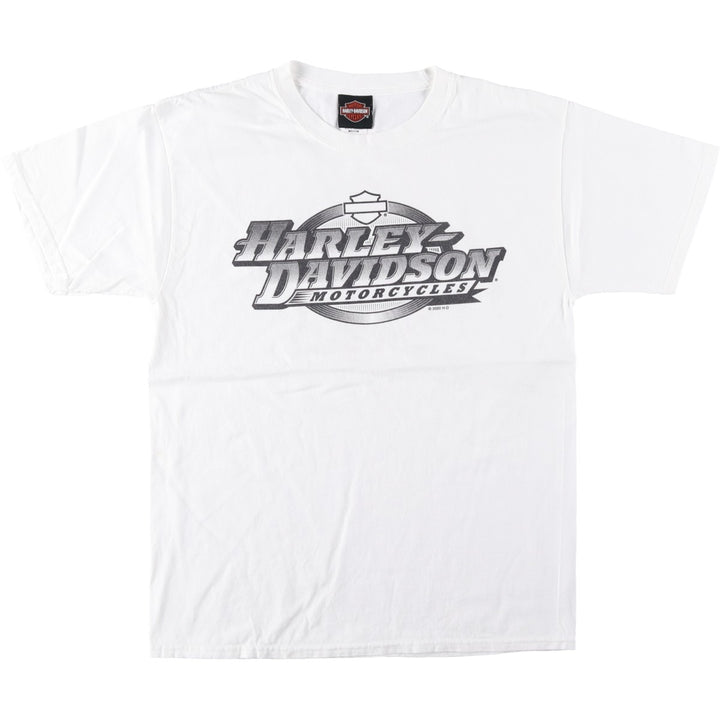 Harley-Davidson Motorcycle Bike T-shirt, Men's Medium cotton white type Vintage Second Hand
