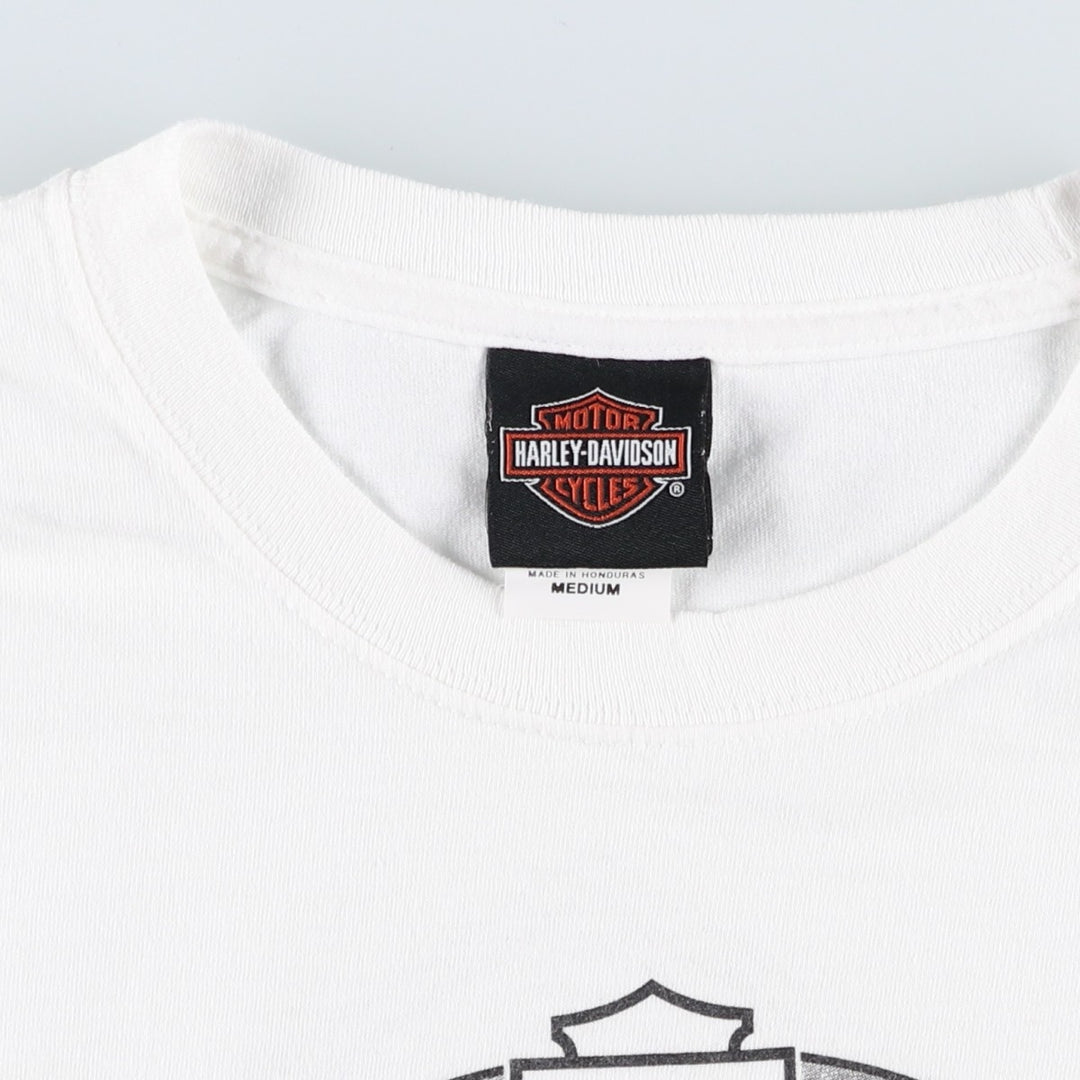 Harley-Davidson Motorcycle Bike T-shirt, Men's Medium cotton white type Vintage Second Hand
