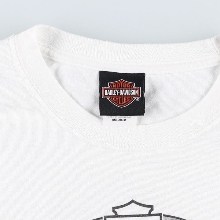 Harley-Davidson Motorcycle Bike T-shirt, Men's Medium cotton white type Vintage Second Hand
