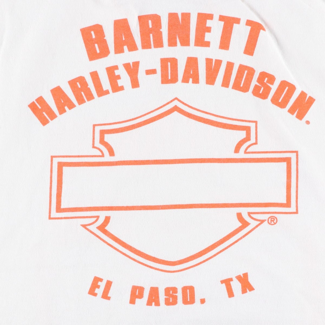 Harley-Davidson Motorcycle T-Shirt, Men's Size XXXL (approx.), Vintage cotton white type Vintage Second Hand