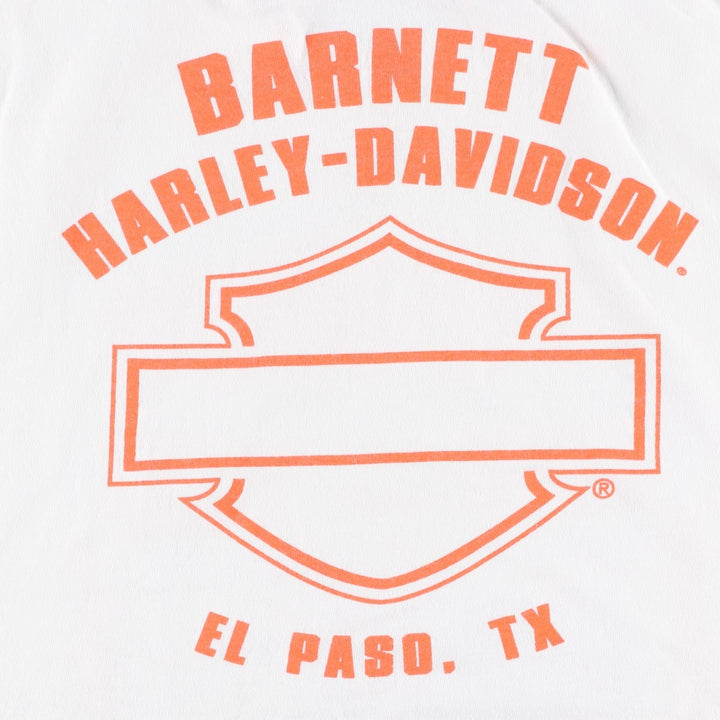 Harley-Davidson Motorcycle T-Shirt, Men's Size XXXL (approx.), Vintage cotton white type Vintage Second Hand