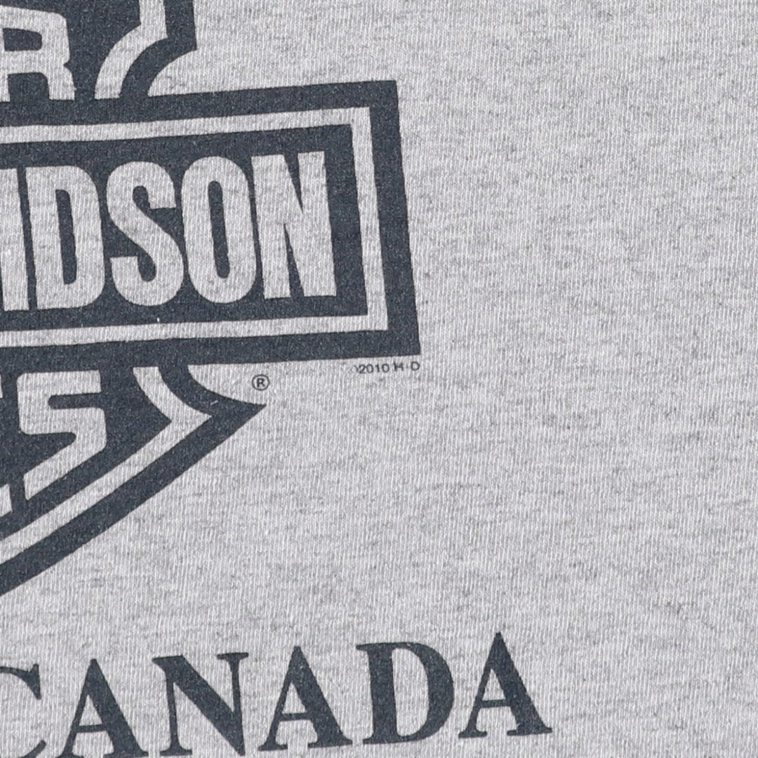 Harley-Davidson Motorcycle Bike T-shirt, Men's XL size unclear gray type Vintage Second Hand