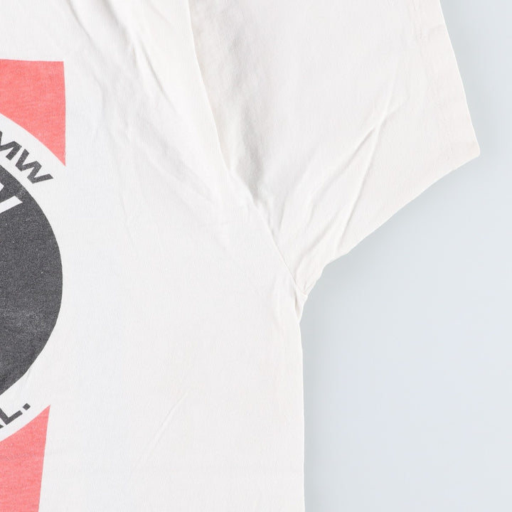 80s-90'S Hanes BMW Advertising T-Shirt, Made in USA, Men's Size L (approx.), Vintage cotton white type Vintage Second Hand