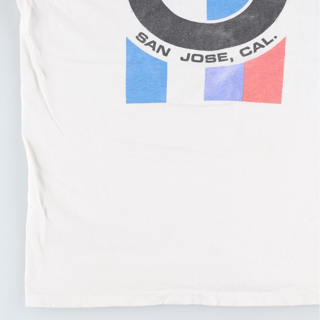 80s-90'S Hanes BMW Advertising T-Shirt, Made in USA, Men's Size L (approx.), Vintage cotton white type Vintage Second Hand
