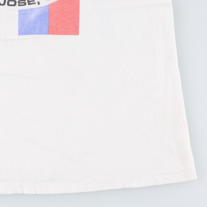80s-90'S Hanes BMW Advertising T-Shirt, Made in USA, Men's Size L (approx.), Vintage cotton white type Vintage Second Hand