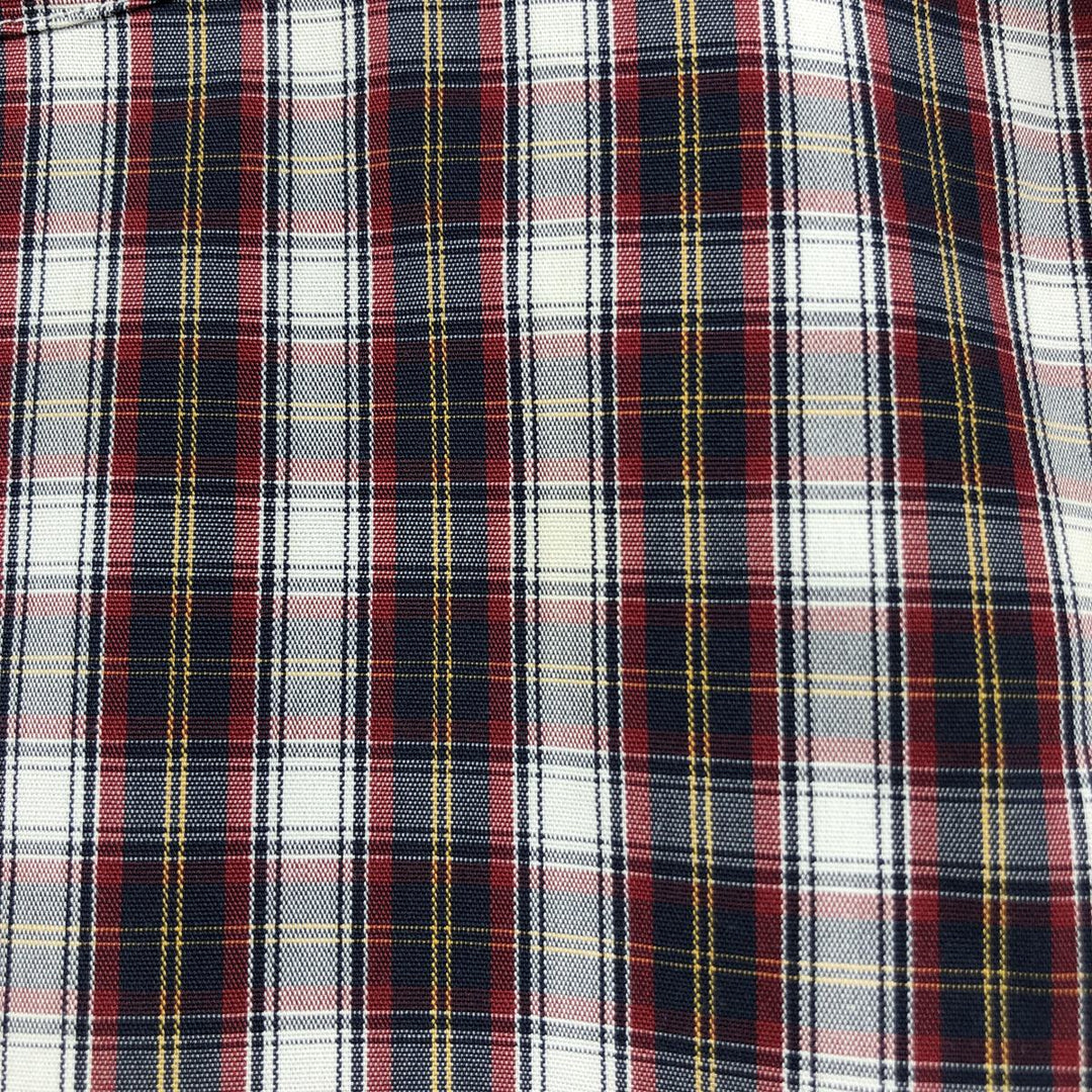 Brooks Brothers 346 short sleeve button-down check shirt, men's size M cotton red type Vintage Second Hand