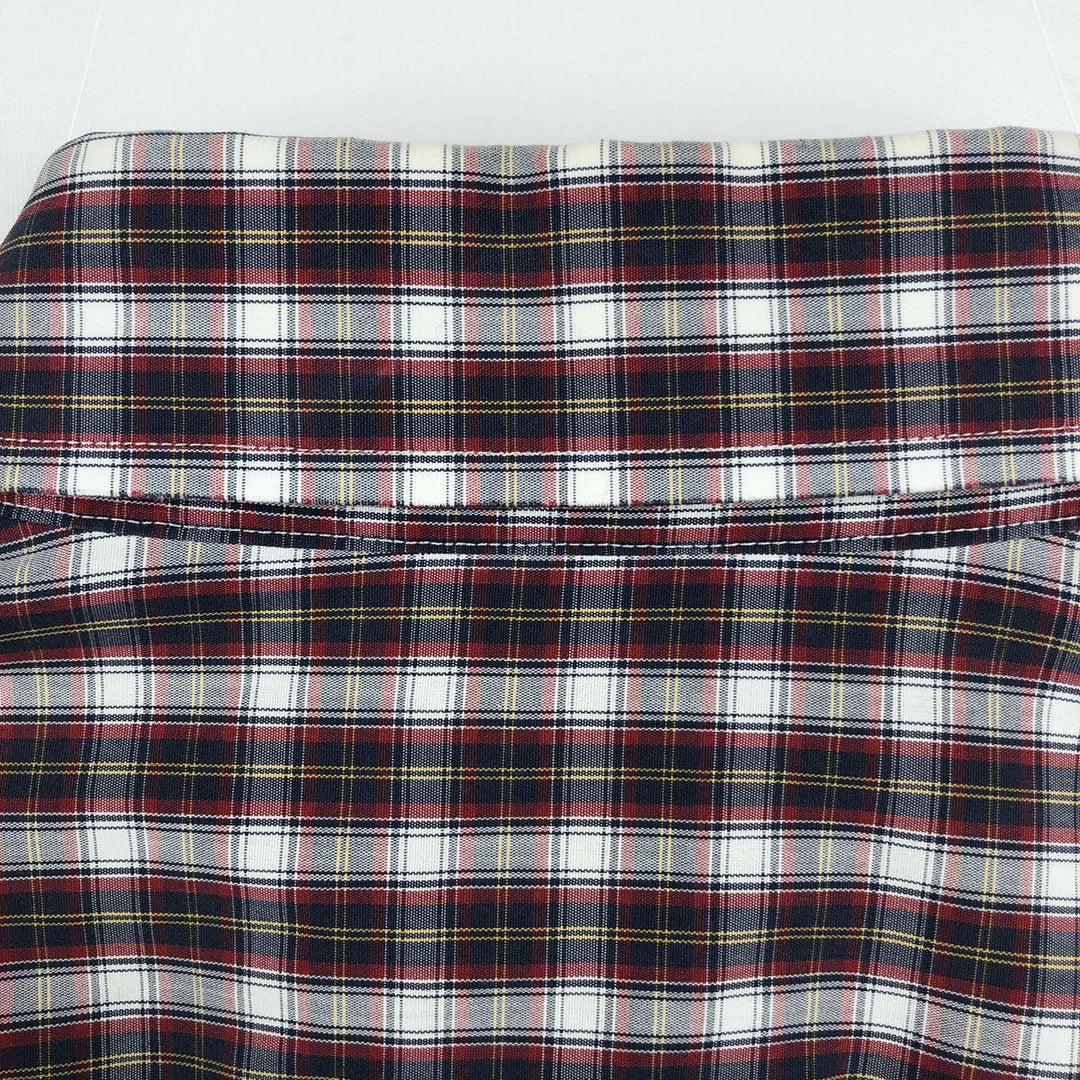 Brooks Brothers 346 short sleeve button-down check shirt, men's size M cotton red type Vintage Second Hand