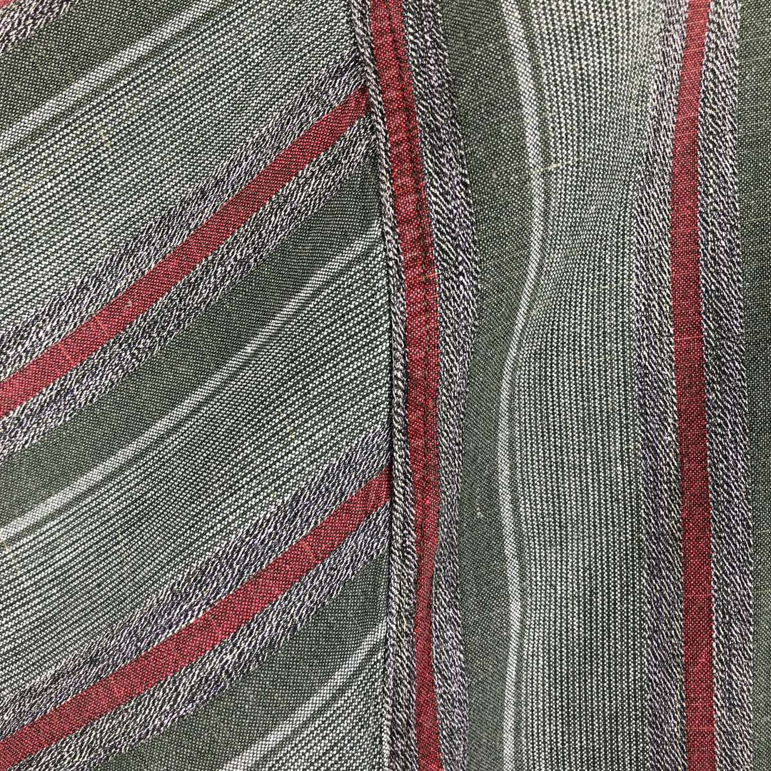 90'S Dockers Multi-Striped Short-Sleeve Cotton Striped Shirt, Men's Size L (Equivalent), Vintage cotton Khaki type Vintage Second Hand