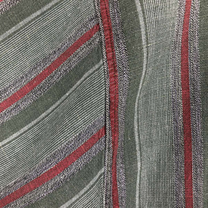 90'S Dockers Multi-Striped Short-Sleeve Cotton Striped Shirt, Men's Size L (Equivalent), Vintage cotton Khaki type Vintage Second Hand