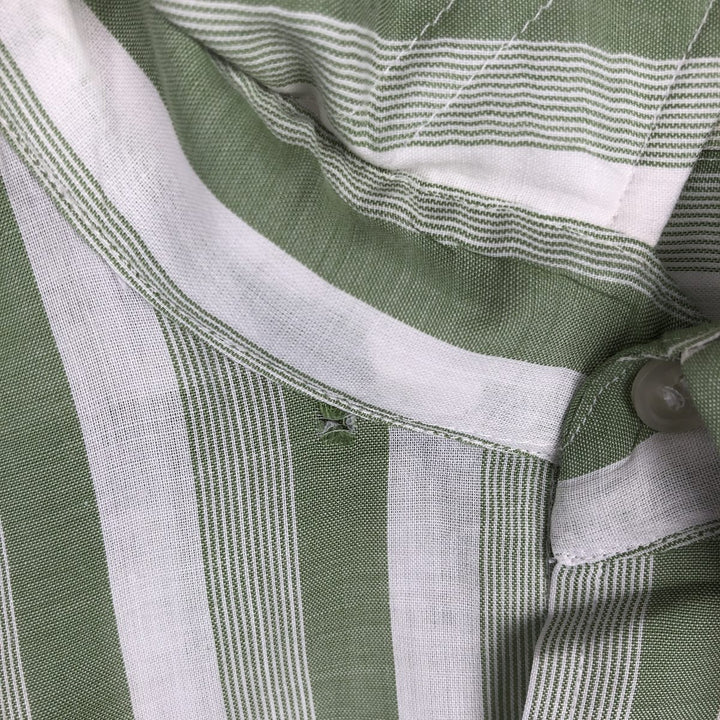 HATHAWAY Multi-Stripe Short-Sleeve Striped Shirt, Men's Size XL (approx.) unclear white type Vintage Second Hand
