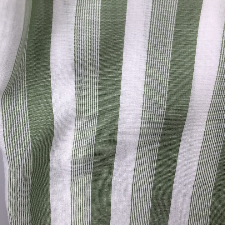 HATHAWAY Multi-Stripe Short-Sleeve Striped Shirt, Men's Size XL (approx.) unclear white type Vintage Second Hand