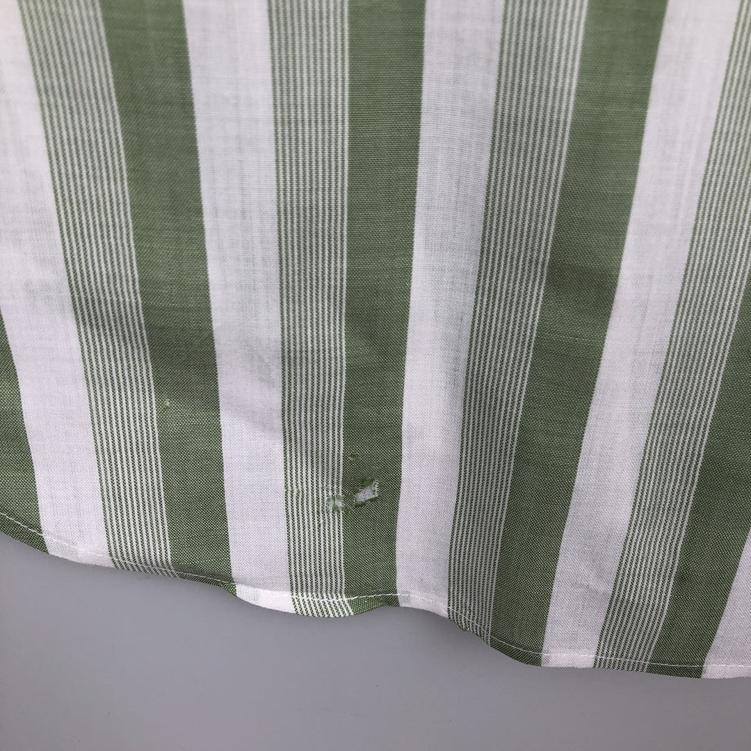 HATHAWAY Multi-Stripe Short-Sleeve Striped Shirt, Men's Size XL (approx.) unclear white type Vintage Second Hand