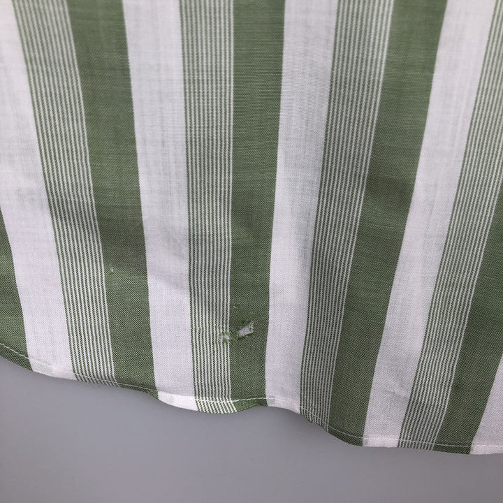HATHAWAY Multi-Stripe Short-Sleeve Striped Shirt, Men's Size XL (approx.) unclear white type Vintage Second Hand