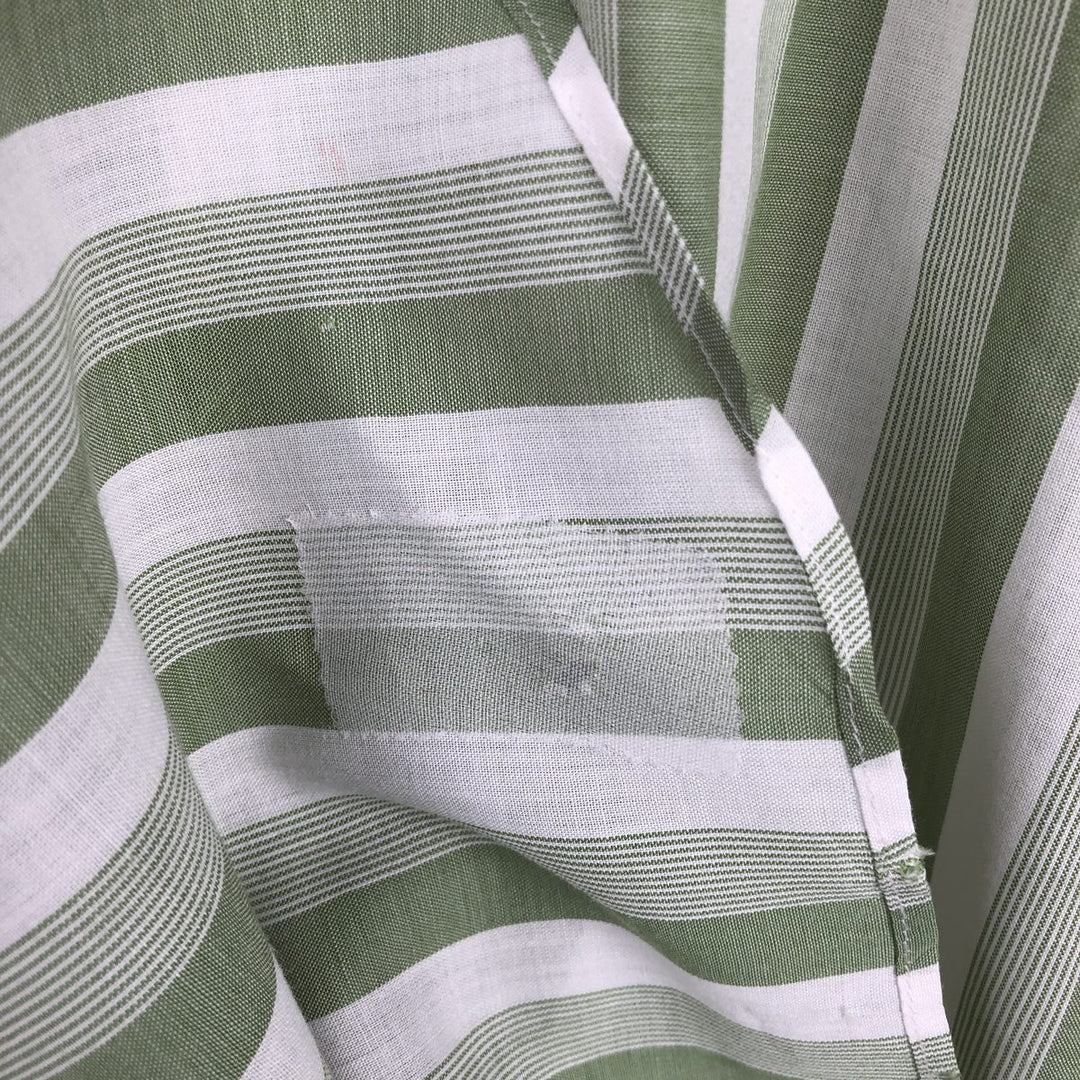 HATHAWAY Multi-Stripe Short-Sleeve Striped Shirt, Men's Size XL (approx.) unclear white type Vintage Second Hand