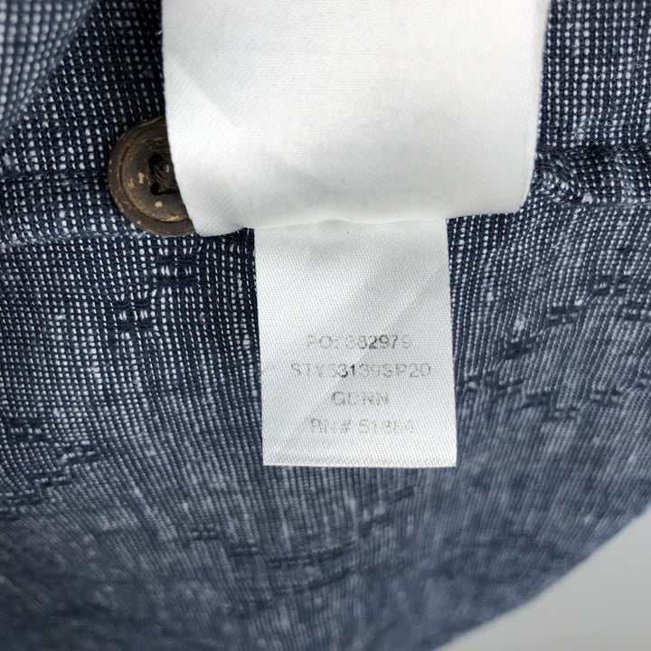 Patagonia 53139SP20 Backstep Shirt, Short Sleeve, Hemp Shirt, Boxy Shirt, Men's XL Equivalent Hemp navy blue type Vintage Second Hand