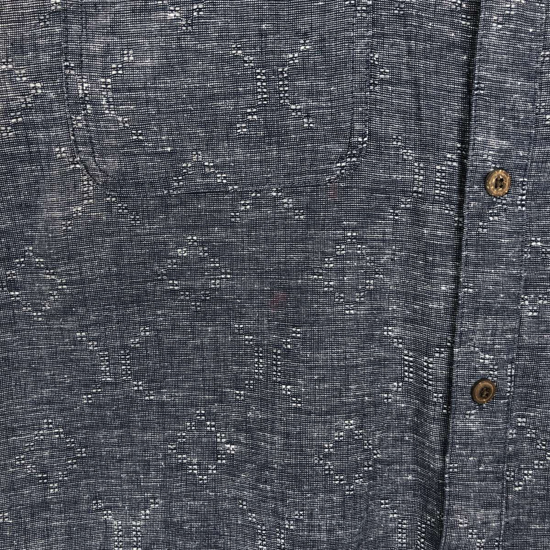 Patagonia 53139SP20 Backstep Shirt, Short Sleeve, Hemp Shirt, Boxy Shirt, Men's XL Equivalent Hemp navy blue type Vintage Second Hand