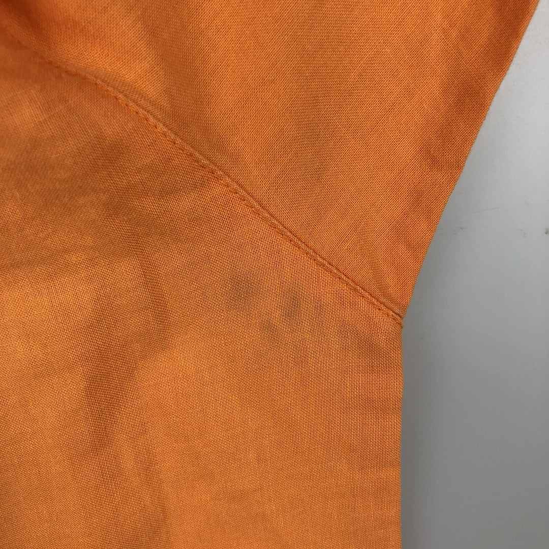 90s-00'S Columbia Short-Sleeve Ramie x Cotton Box Shirt, Men's Size L (Equivalent), Vintage Lamy orange type Vintage Second Hand