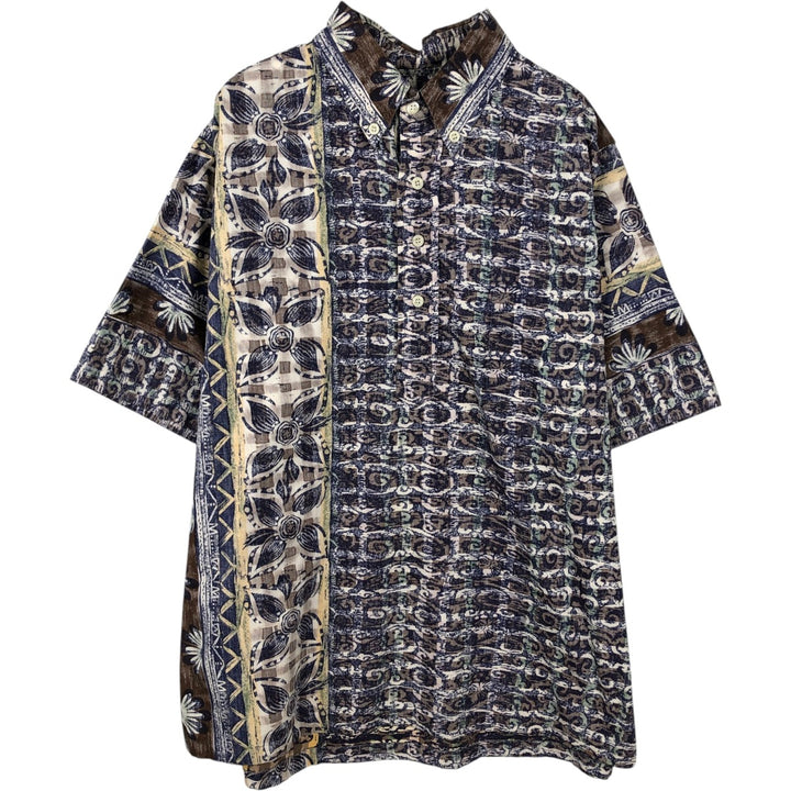 90'S Reyn Spooner swimwear tag all-over print pullover Aloha shirt box shirt men's size L equivalent cotton multicolor Vintage Second Hand