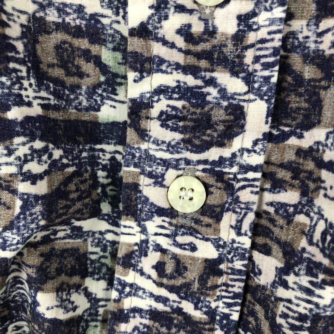 90'S Reyn Spooner swimwear tag all-over print pullover Aloha shirt box shirt men's size L equivalent cotton multicolor Vintage Second Hand