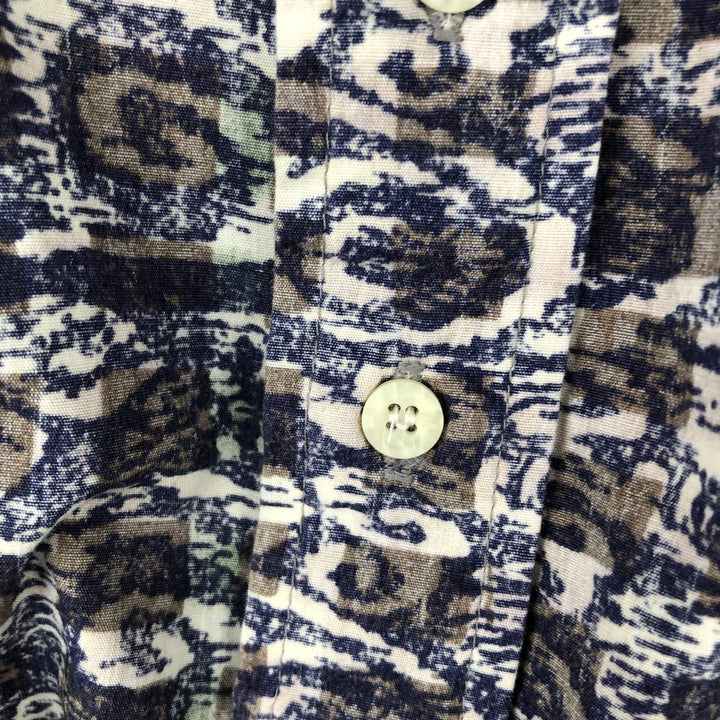 90'S Reyn Spooner swimwear tag all-over print pullover Aloha shirt box shirt men's size L equivalent cotton multicolor Vintage Second Hand