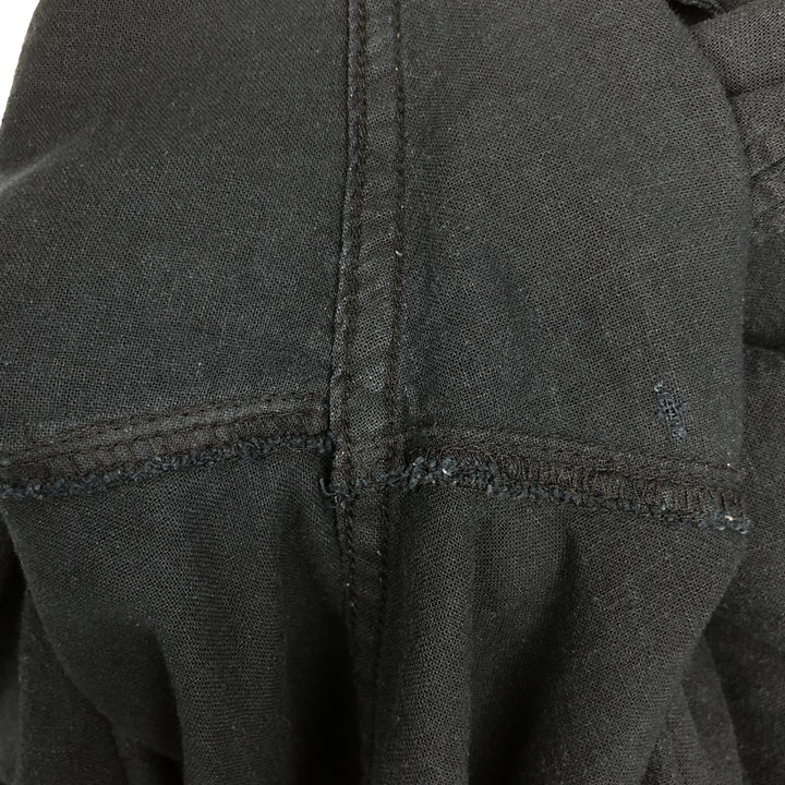 Haggar Washable Linen Short-Sleeve Open-Collar Linen x Rayon Box Shirt (Men's XL equivalent) linen black type Vintage Second Hand