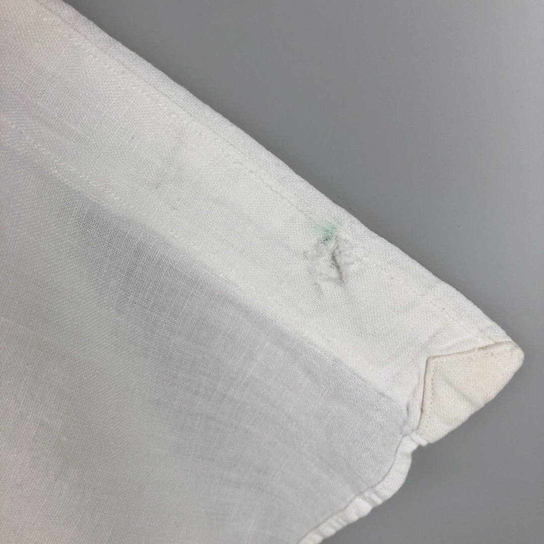 Ralph Lauren CLASSIC FIT Short-Sleeve Linen Button-Down Shirt, Men's Size XXL (approx.) linen white type Vintage Second Hand