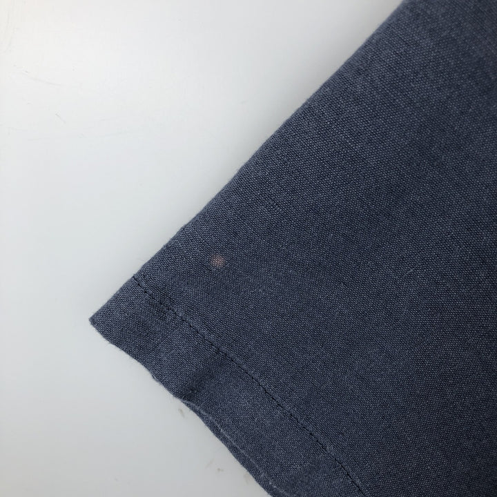 Patagonia 53340FA18 Western Snuff Shirt, Short Sleeve, Rayon x Linen Shirt, Boxy Shirt, Western Shirt linen blue type Vintage Second Hand