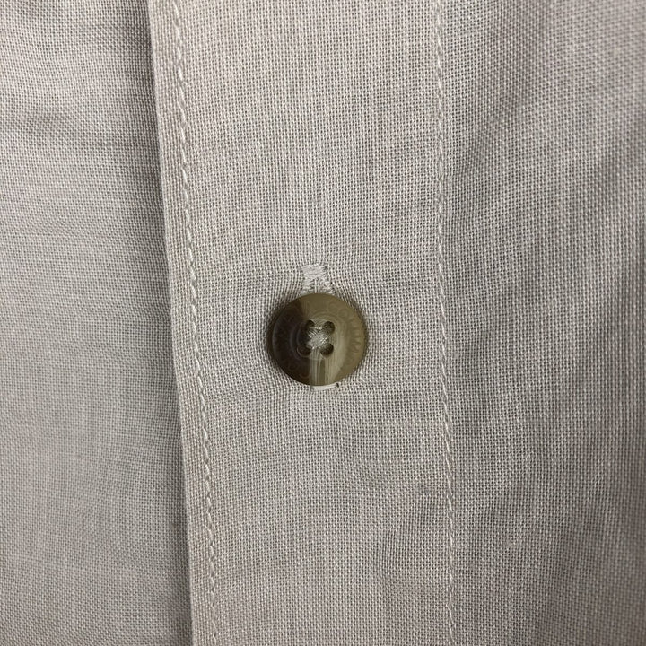 2000'S Columbia Short-Sleeve Ramie x Cotton Box Shirt, Men's Size XL Lamy ivory Vintage Second Hand