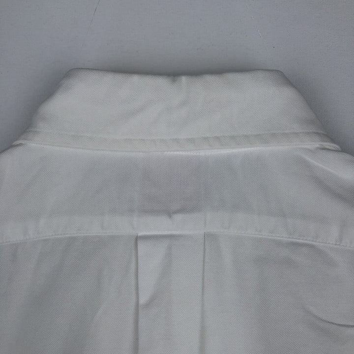 80s-90'S Brooks Brothers Est.1818 Short-Sleeve Button-Down Shirt, Made in USA, Men's Size M (Equivalent), Vintage cotton white type Vintage Second Hand