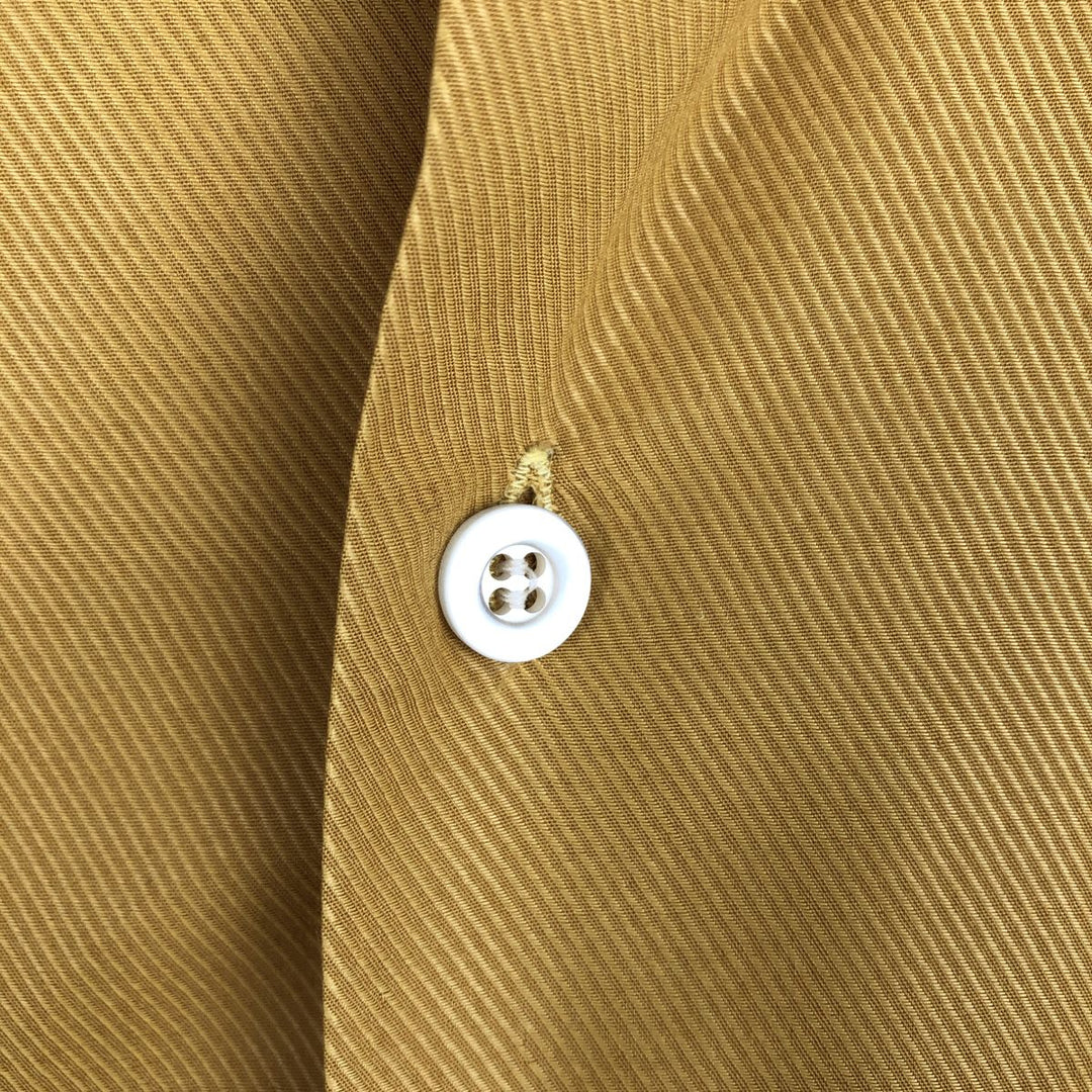 1970'S SAUVE FRERES short-sleeved shirt, men's size S (approx.), vintage. unclear yellow type Vintage Second Hand