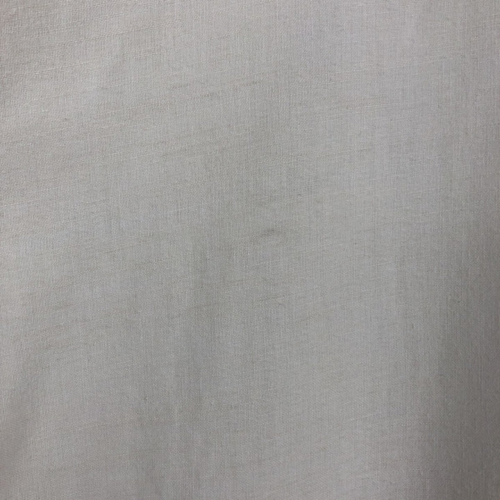 Ralph Lauren CHAPS Short-Sleeve Linen x Cotton Button-Down Shirt, Men's Size XXL (approx.) linen white type Vintage Second Hand
