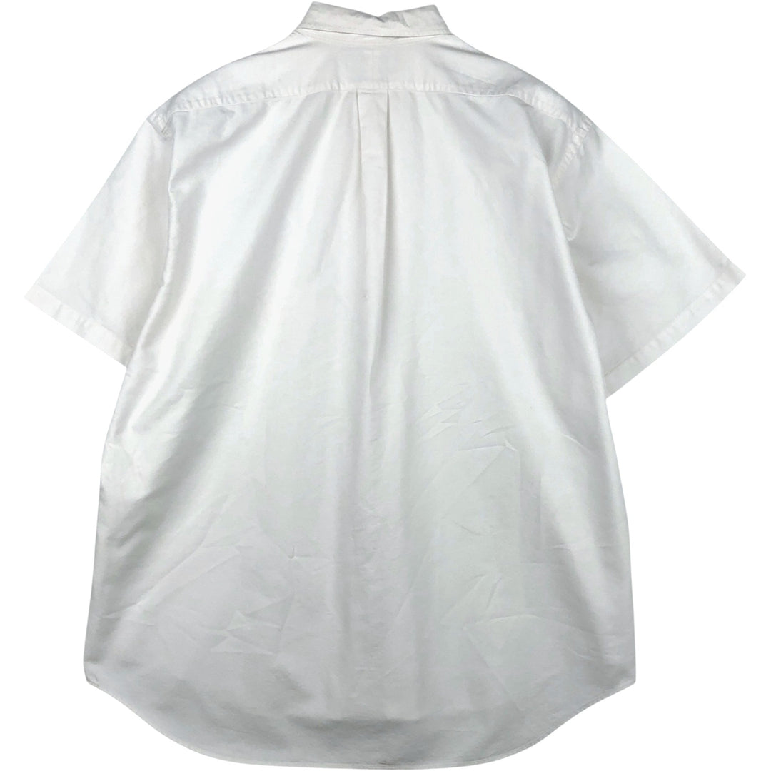 Ralph Lauren BLAKE short sleeve button down shirt, men's XL size cotton white type Vintage Second Hand