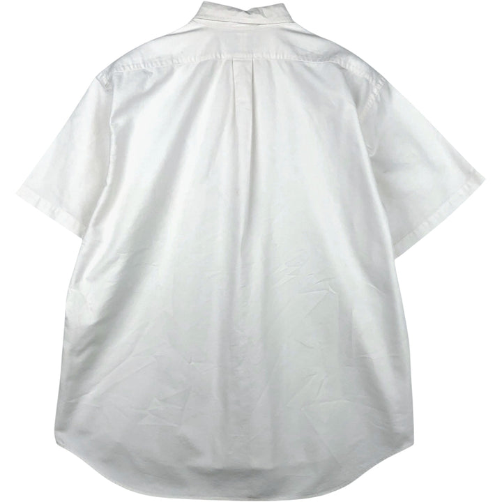 Ralph Lauren BLAKE short sleeve button down shirt, men's XL size cotton white type Vintage Second Hand
