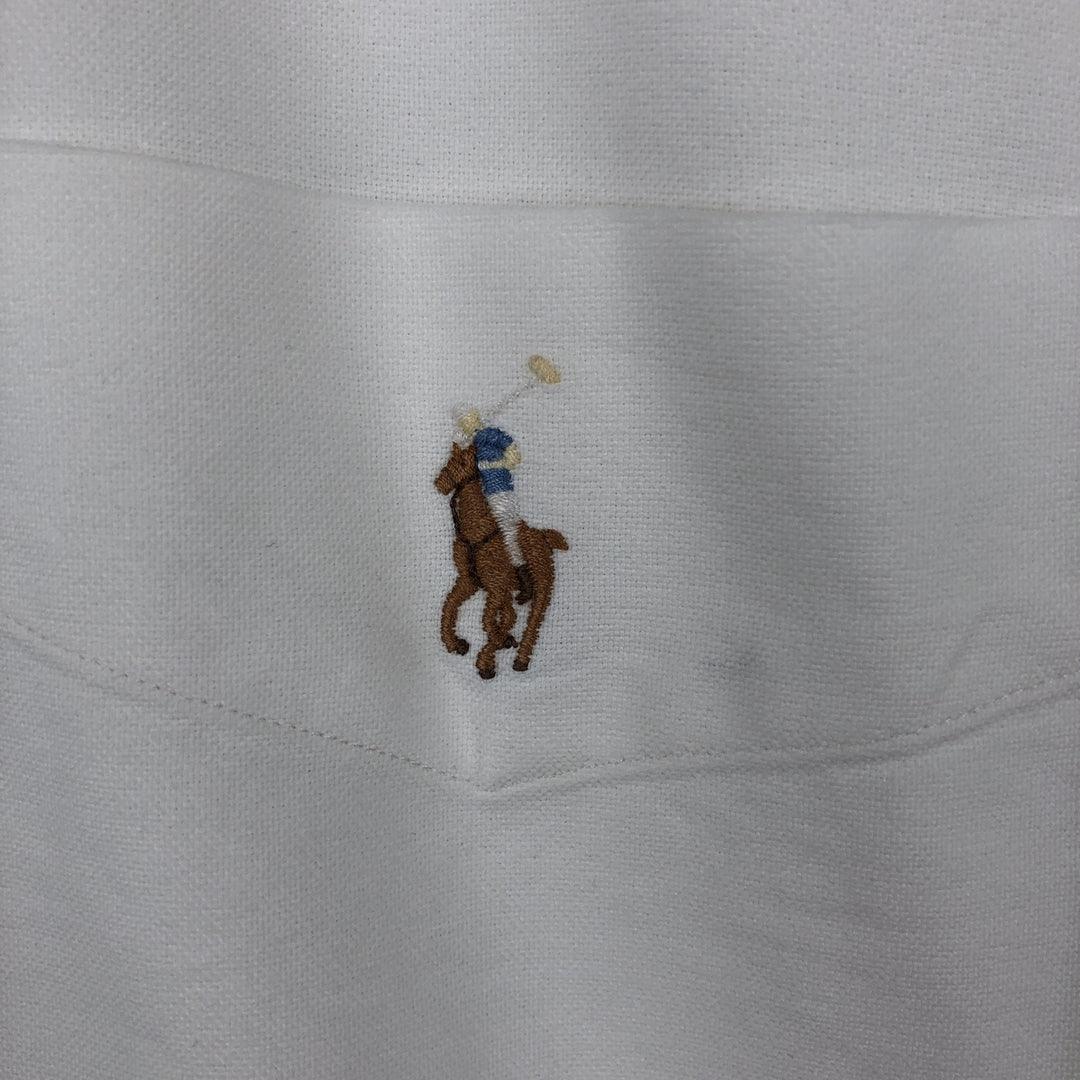 Ralph Lauren BLAKE short sleeve button down shirt, men's XL size cotton white type Vintage Second Hand