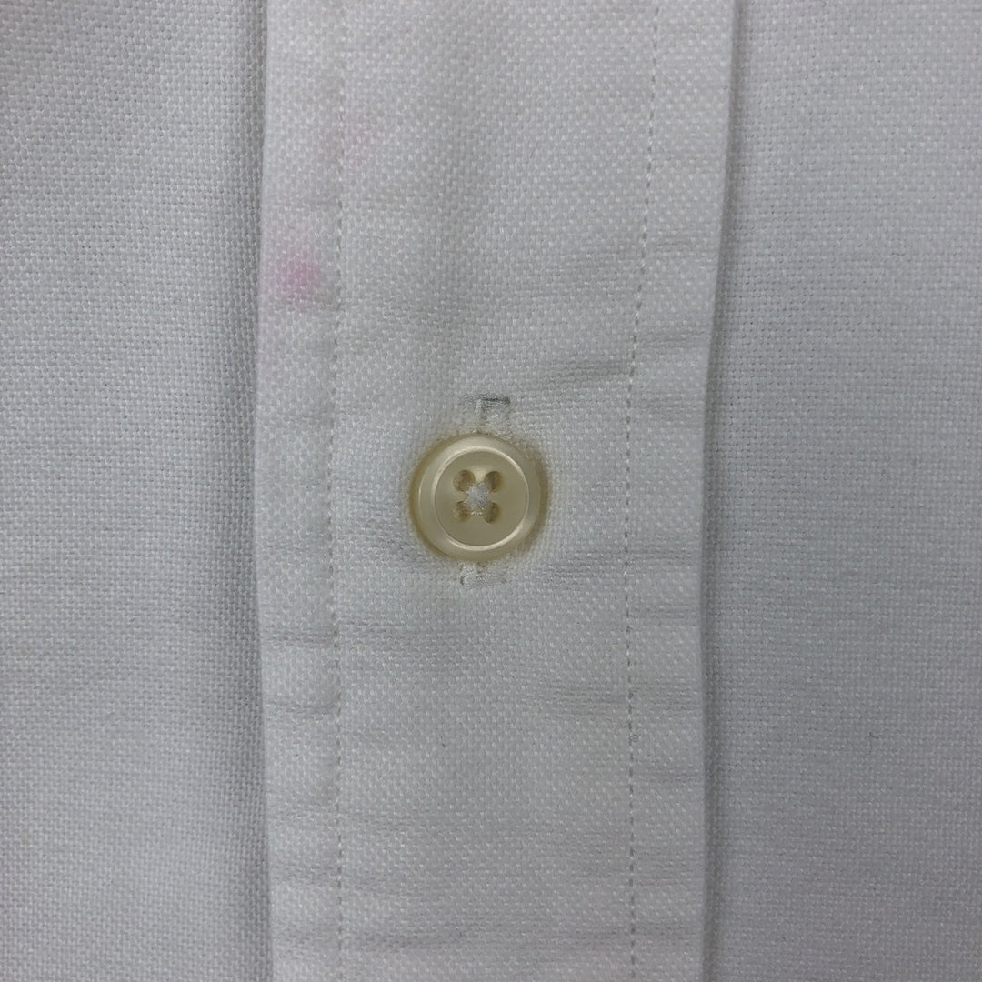 Ralph Lauren short sleeve button down shirt, men's XL size cotton white type Vintage Second Hand