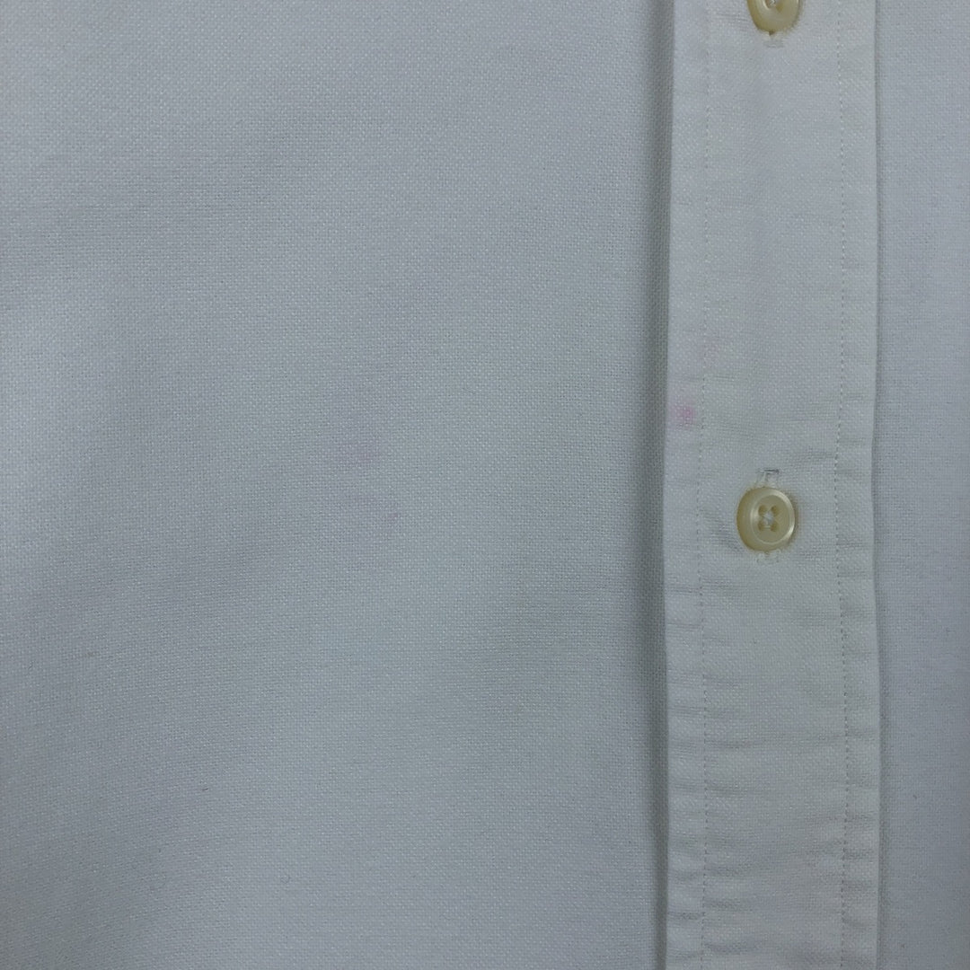 Ralph Lauren short sleeve button down shirt, men's XL size cotton white type Vintage Second Hand