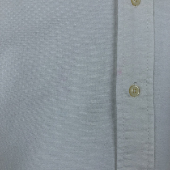 Ralph Lauren short sleeve button down shirt, men's XL size cotton white type Vintage Second Hand