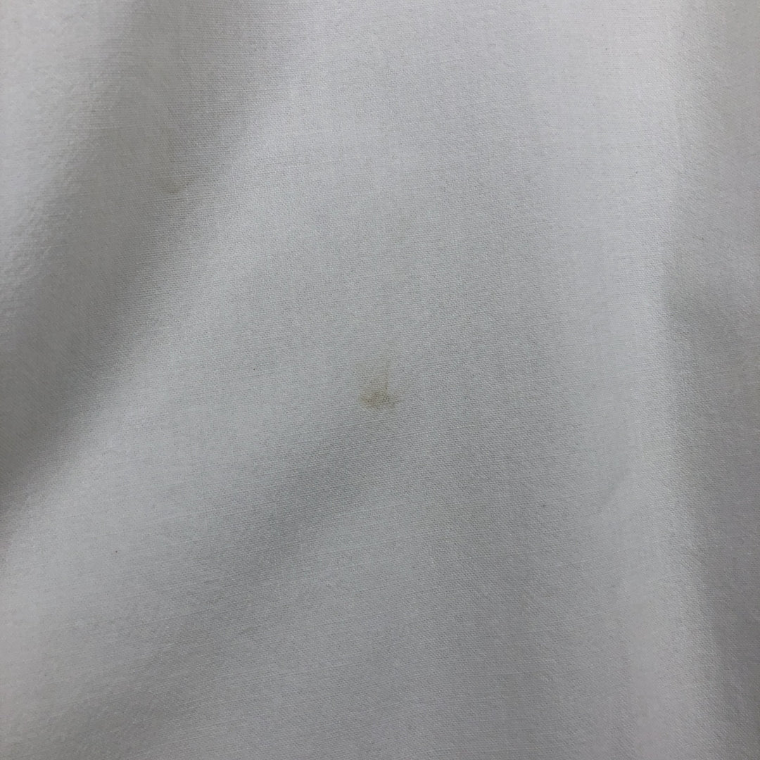 Ralph Lauren short sleeve button down shirt, men's size L cotton white type Vintage Second Hand
