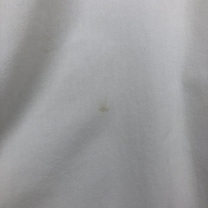 Ralph Lauren short sleeve button down shirt, men's size L cotton white type Vintage Second Hand